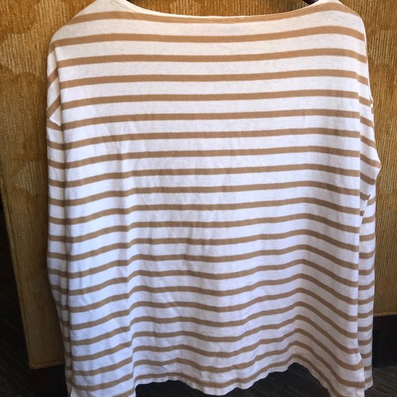 J Crew Womens Top Shirt Striped Mariner Cloth Shirt Sz Small 100% Cotton - Picture 1 of 4